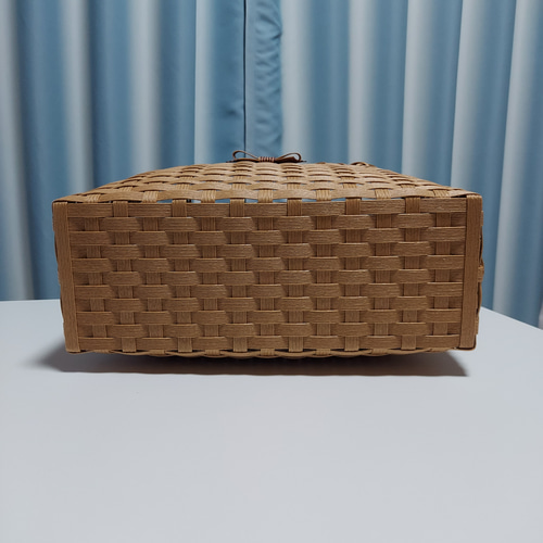 受注製作 】クラフトバンドのかごバッグ （ 大 ） かごバッグ -mami