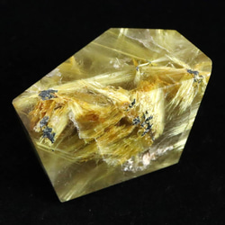 ゴールド タイチンルチルクォーツ ポリッシュ 64.9g #17832 天然石