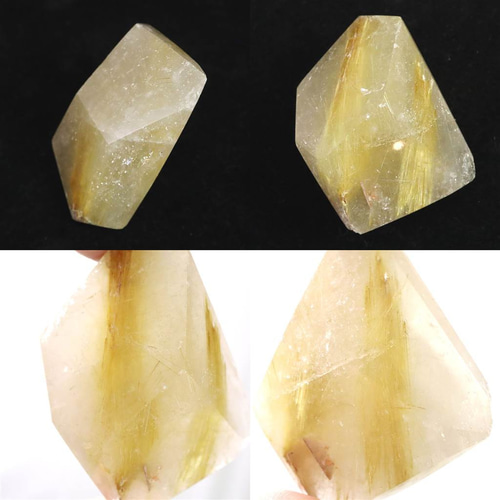 天然　高品質　ゴールドルチル　フリーフォーム　ポリッシュ ルチルクォーツ ゴールド【高品質】大きめ ルース 天然石 コレクション