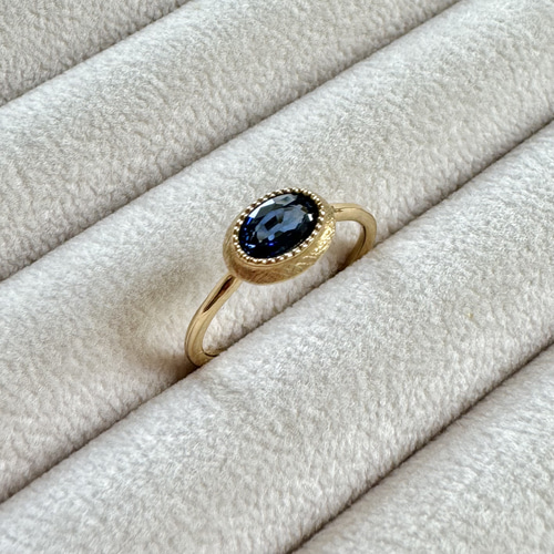 K18　天然サファイアリング　S0.79ct　D0.21 K18 天然サファイアリング S0.79ct D0.21 K18 天然サファイア