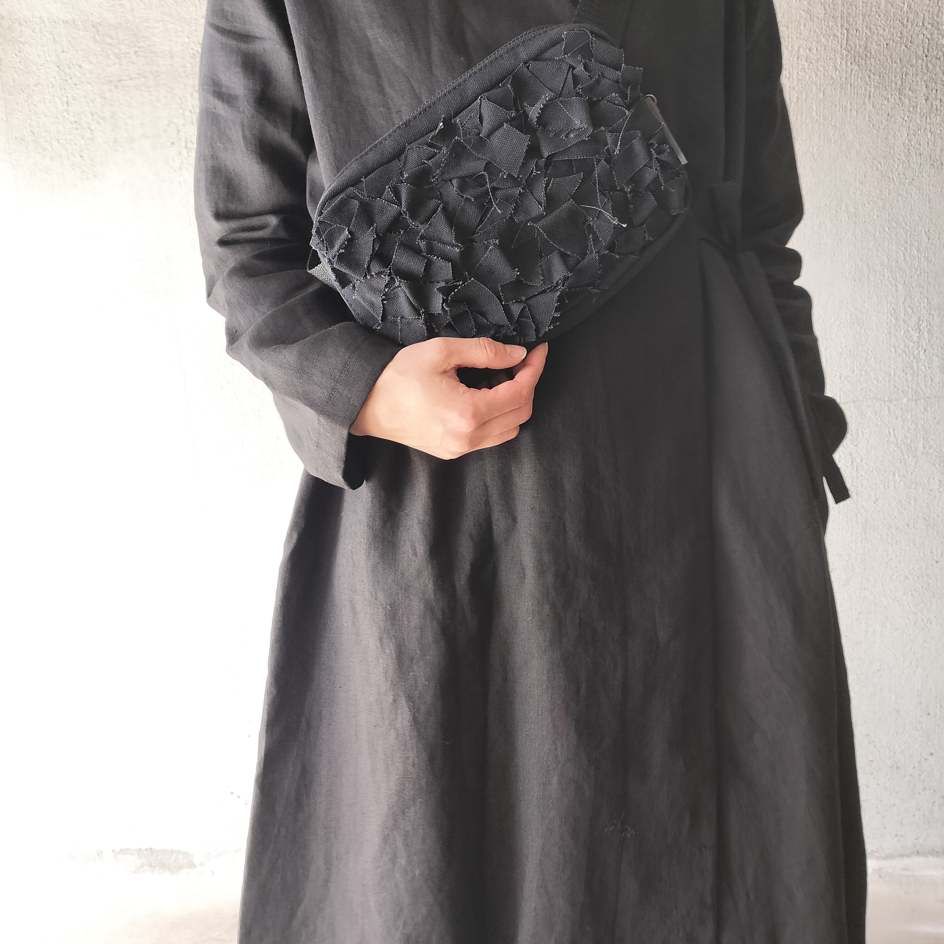 ハギレ waist pouch クロ