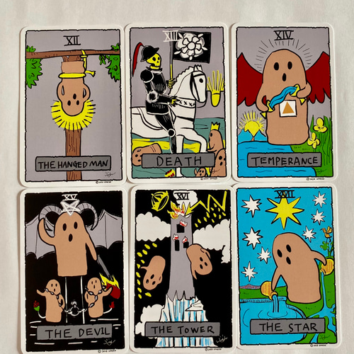 ハニワさまタロット大アルカナ巾着袋付き イラスト 梅子 通販 17842786