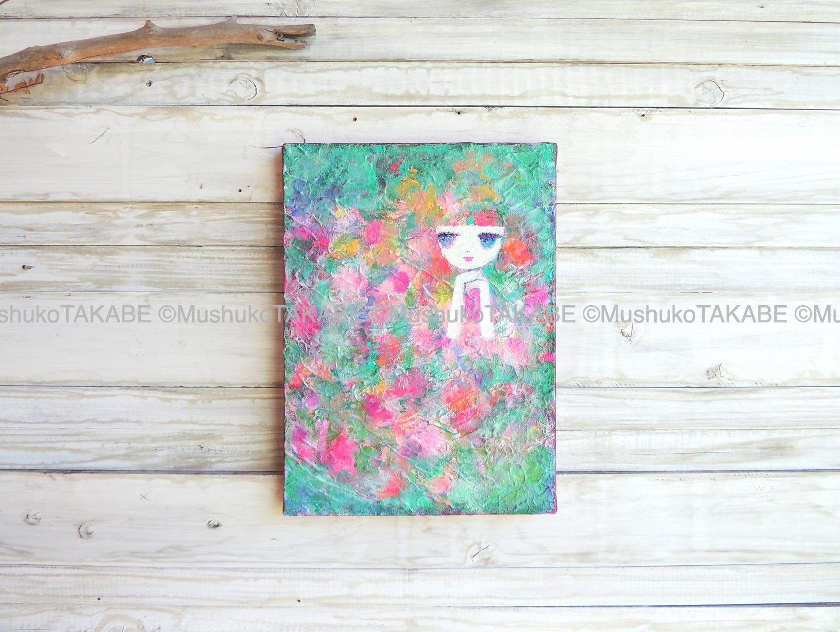 ま*ゆ様 お花になりたい 絵画原画 （ものとアート