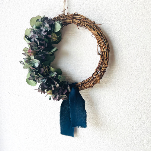 6.ユーカリハーフリース 新作 ユーカリのハーフリース ドライフラワー minoka flower 通販