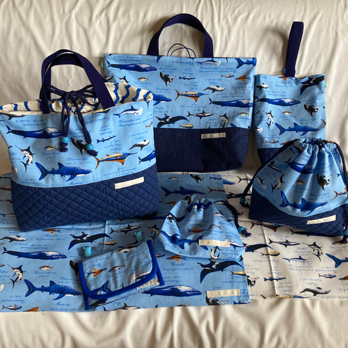 オーダーOK】床につかない！入園入学レッスンバッグ手提げ絵本袋