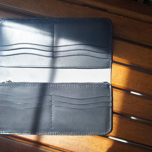 送料無料】ルガトショルダーのロングウォレット【ライトグレー セール