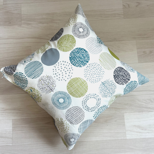 グリーン系☆シンプルな北欧柄のクッションカバー クッション