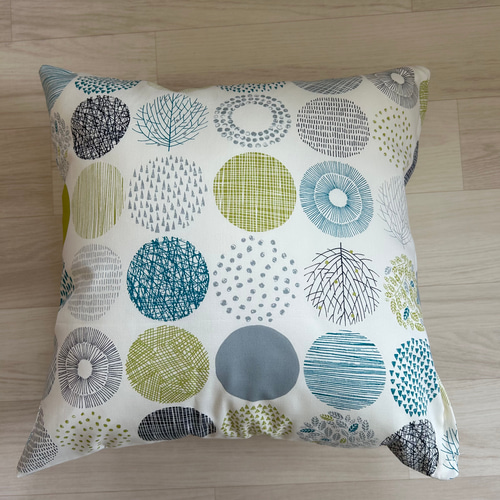 グリーン系☆シンプルな北欧柄のクッションカバー クッション