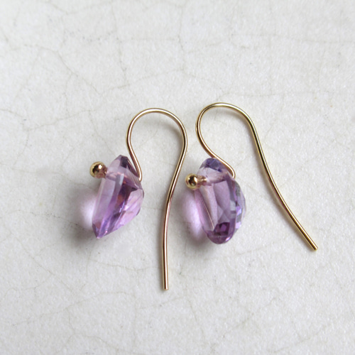 アメシスト 宝石質 (Sサイズ) オーバルファセットカット *** (14kgf  