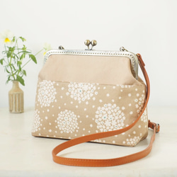 ⚮̈ミナペルホネン rosy beige シプリバッグ 巾着ショルダーバッグ