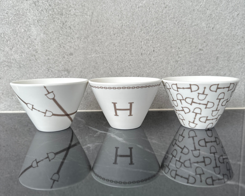 【新品/未使用】手描き、ポーセラーツ/小皿5枚、湯呑み1個 新品/未使用】ポーセラーツ/プレート、小鉢、湯呑みセット 中皿 amica
