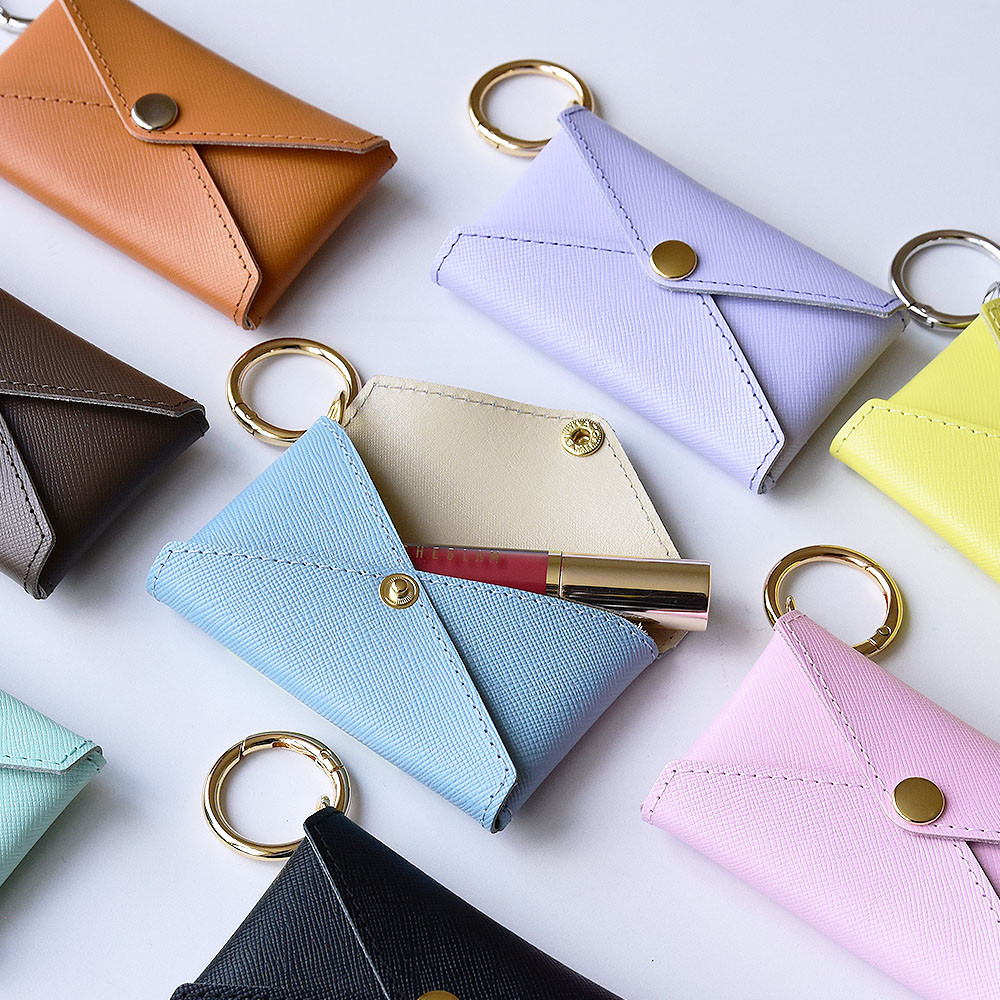 ダミエ柄レザーケース カラビナ付き ダミエ柄レザーケース カラビナ付き ダミエ柄レザーケース カラビナ