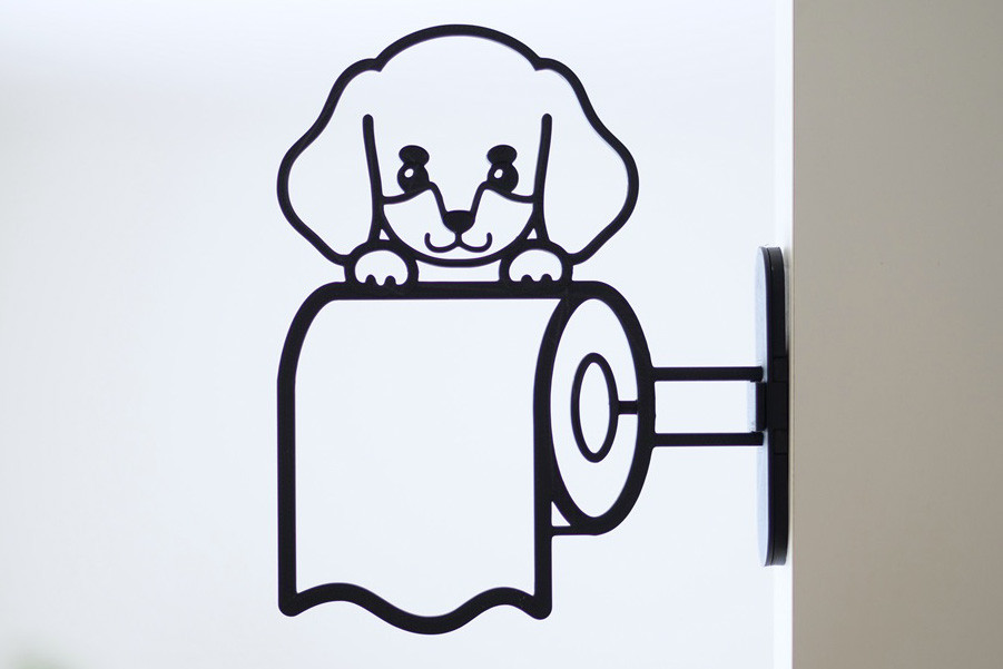 【うちの子】ミニチュアダックスフンド　トイレサイン