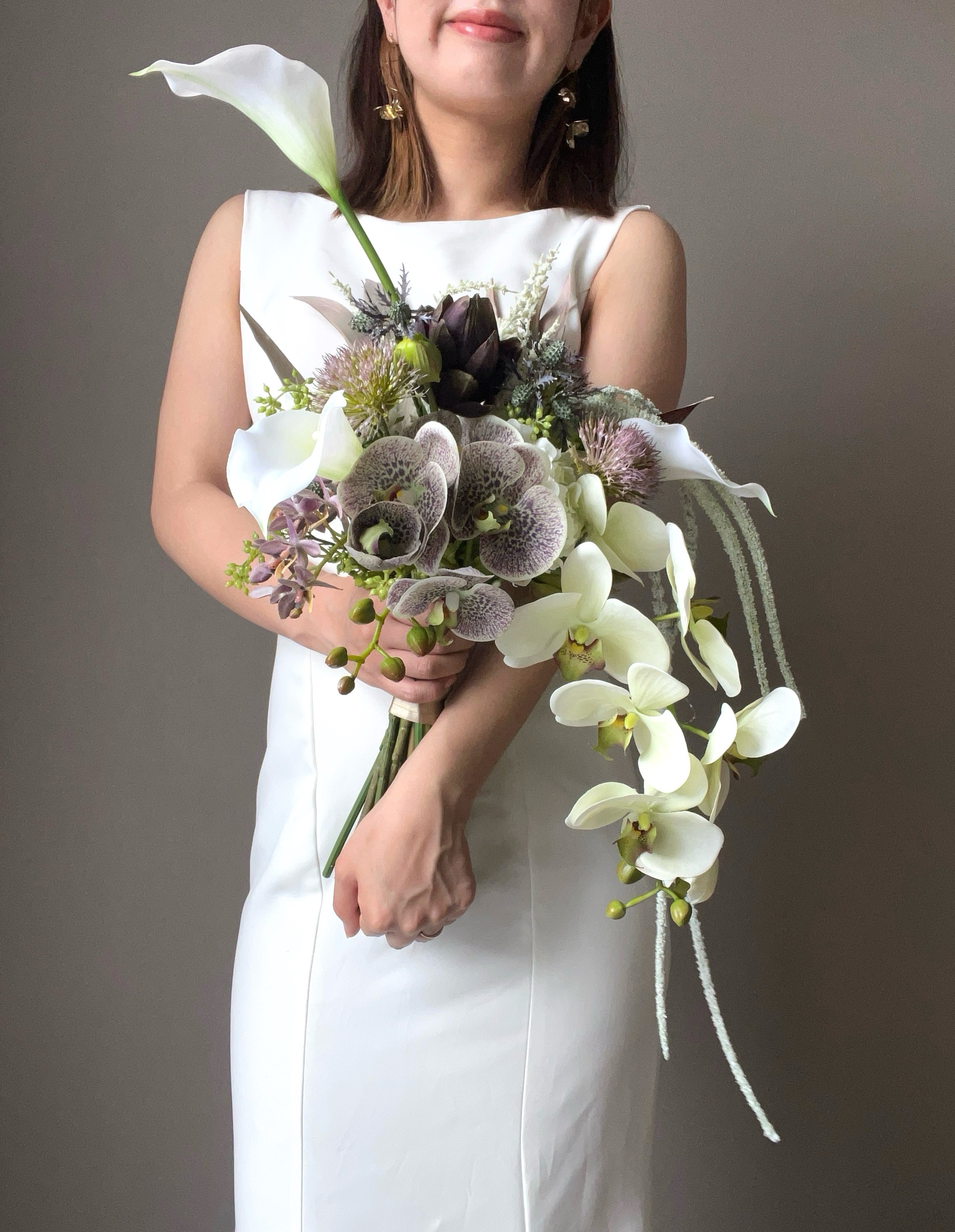 Amazon | 「結婚式 ブーケ＆ブートニアセット 42×33cm