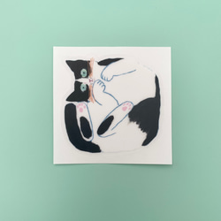 おさんぽ』額装 イラスト ねこ 花 イラスト torico 通販 8679830