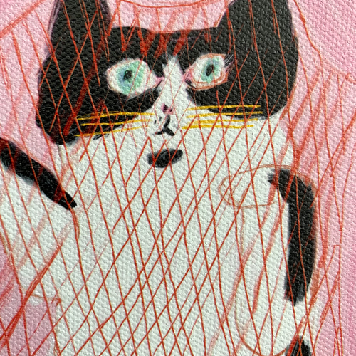 猫 絵画 アート ネコ ニャンコ イラスト 動物画 インテリア