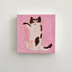 オーダー作品　自作絵画　ふたごのネコ　猫の絵 透明色彩」の猫の絵がとても素敵 「素晴らしいタッチと色彩」惹かれる