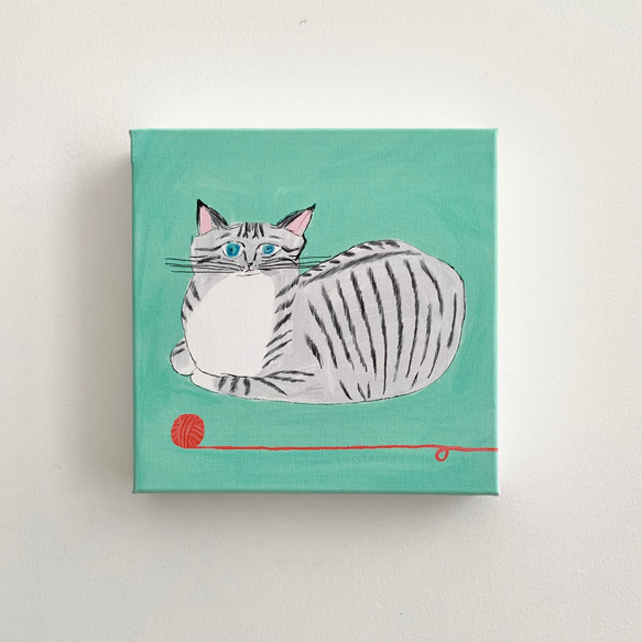 無反応』キャンバス イラスト 猫 ねこ イラスト torico 通販 17844573