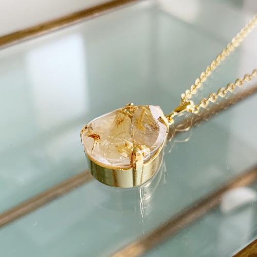 ユニセックス】強運を引き寄せるルチルクォーツ・ネックレス