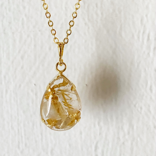 ユニセックス】強運を引き寄せるルチルクォーツ・ネックレス