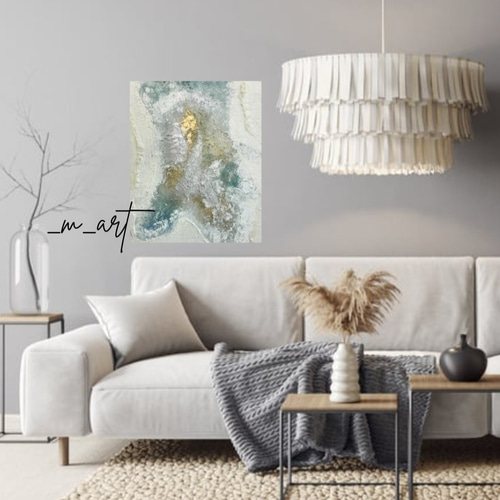 絵画 アート ホテルライク モダン グリーン インテリア 北欧アート