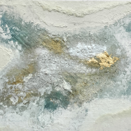 空と海の溶け合う場所 45.5×38cm アート ホワイト ブルー ホテルライク