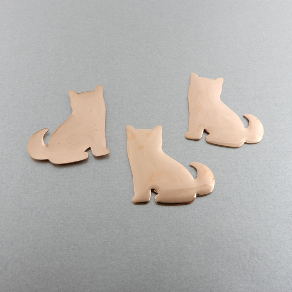 純銅板【いぬ/犬/戌】七宝焼き《K72-036》 その他素材 Sippou