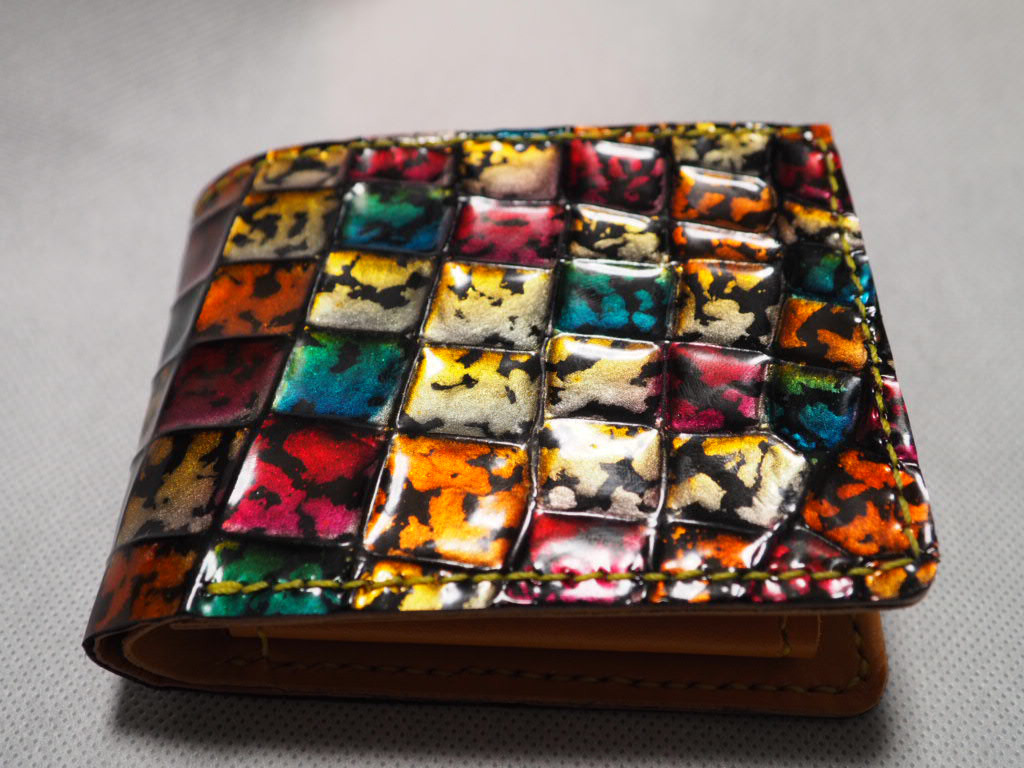 ステンドグラス二つ折り財布