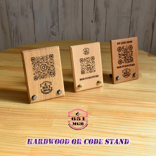 ♧シンプルなQRコードスタンド ビーチ・チェリー 開店祝い・プレゼント