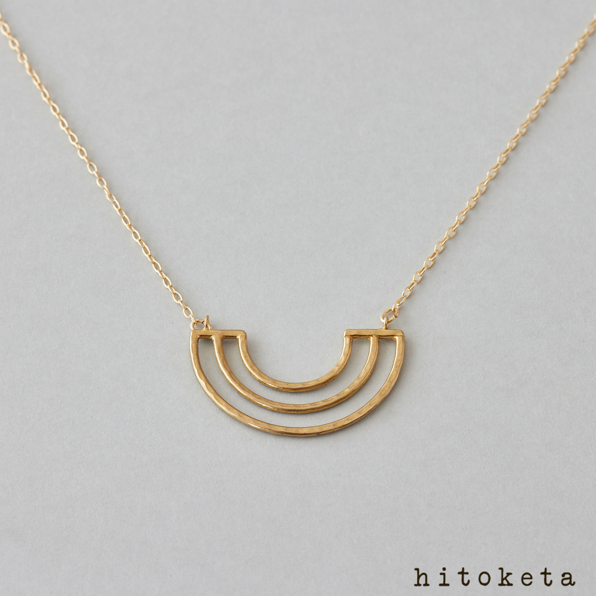 夕日の真鍮ネックレス ネックレス・ペンダント hitoketa 通販