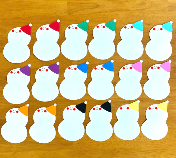 手書きサンキューカード　30枚　ゆきだるま 手書きサンキューカード 30枚 ゆきだるま 手書きサンキューカード 30枚