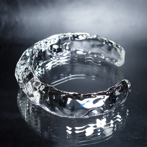 ガラスの氷 Clear Glass Bangle 【YASUDA GLASS】 バングル・リスト