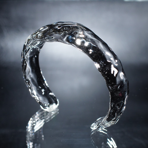 ガラスの氷 Clear Glass Bangle 【YASUDA GLASS】 バングル・リスト