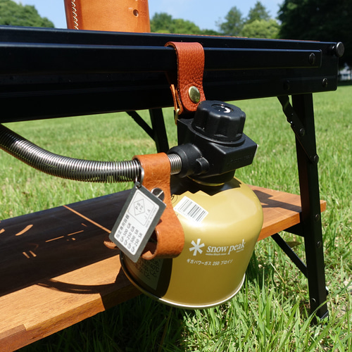 SnowPeak フラットバーナー専用》器具栓レザーホルダー その他キッチン