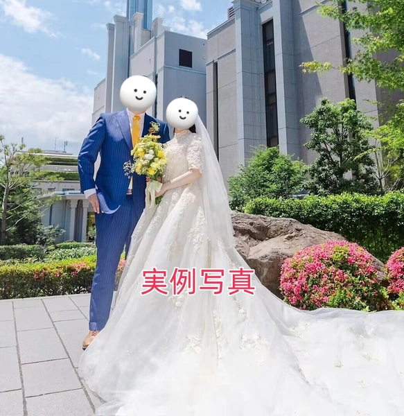 【ウェディングドレス】　韓国風　ウェディングドレス　前撮り　オーダーメイド