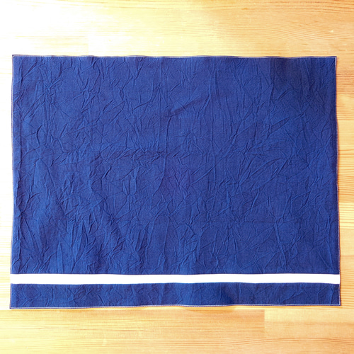 夏色/32✕42cm＊ランチョンマット＊夏らしいブルー系カラー＊ネイビー