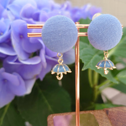 裏までかわいい♪くるみぼたんピアス・イヤリング 【木綿・かさ