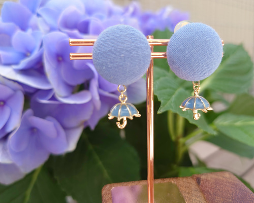 裏までかわいい♪くるみぼたんピアス・イヤリング 【木綿・かさ