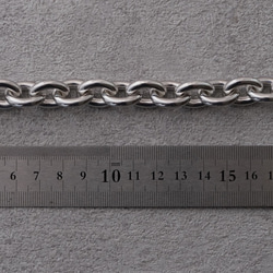 シルバー925製　4MM ラウンドチェーンブレスレット　マンテル　チェーンブレスレット 10枚目の画像