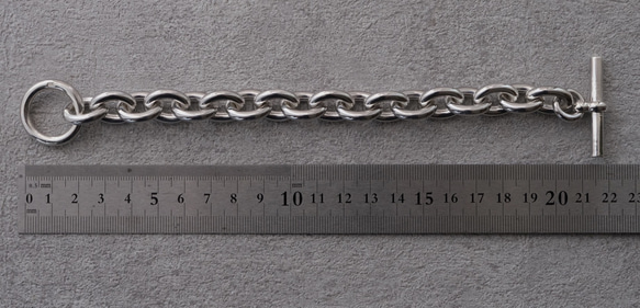 シルバー925製　4MM ラウンドチェーンブレスレット　マンテル　チェーンブレスレット 10枚目の画像