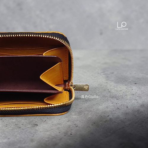 プラダ サフィアーノ コンパクトウォレット ラウンドファスナー イエロー レザー 即日発送】PRADA サフィアーノレザー 三つ折り財布 イエロー 金運