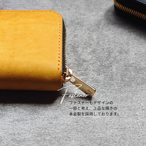 ミニ財布 コンパクト L字ファスナー ♡ ハートモチーフ