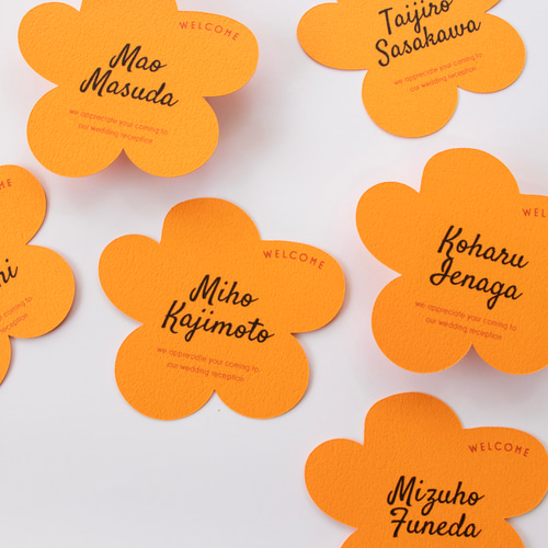 花型席札［@80円］ 席次表・席札・メニュー表 hana 通販 17846669