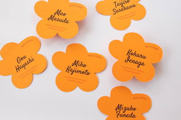 花型席札［@80円］ 席次表・席札・メニュー表 hana 通販 17846669