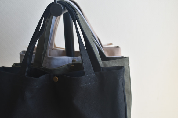 再販⭐︎ミニトートバッグ/ジムバッグ/キャンバス/シンプル 18枚目の画像