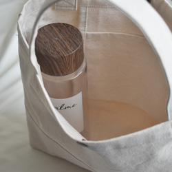 再販⭐︎ミニトートバッグ/ジムバッグ/キャンバス/シンプル 5枚目の画像