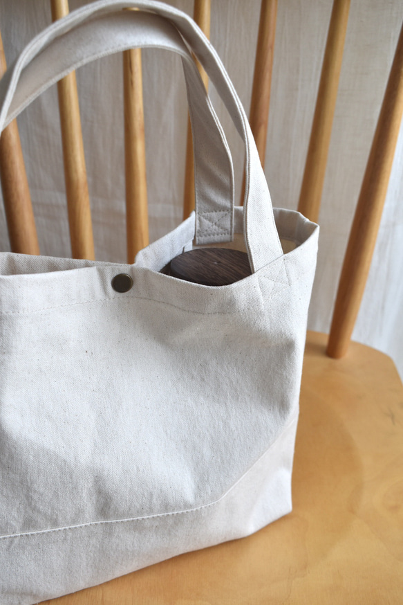 再販⭐︎ミニトートバッグ/ジムバッグ/キャンバス/シンプル 6枚目の画像