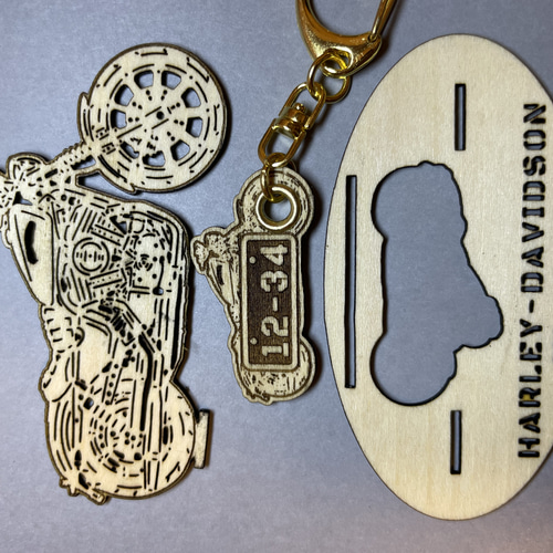 バイク ハーレーダビッドソン Harley-Davidson XL883 模型 木製