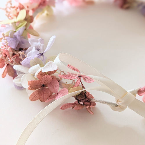 本物のお花の花冠・大人用 プリザーブドフラワー ウェディング
