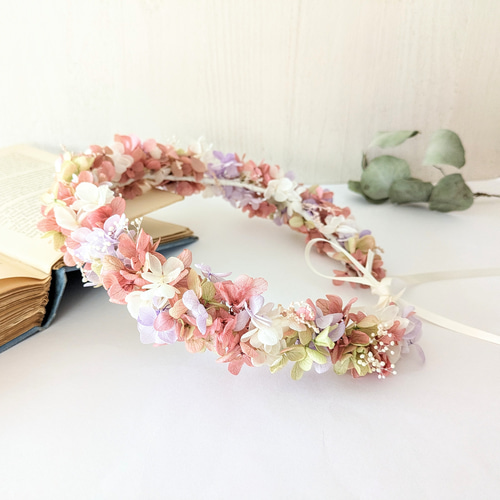 本物のお花の花冠・大人用 プリザーブドフラワー ウェディング